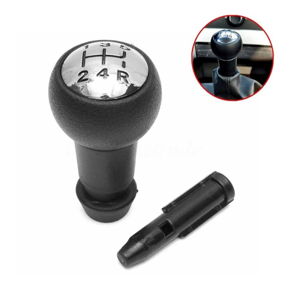 Schaltknauf für Peugeot 206 (MT) - Leder Auto-Innenraum Ersatzschutzzubehör eleganter Schaltknopf komfortable Handhabung hochwertiges Material