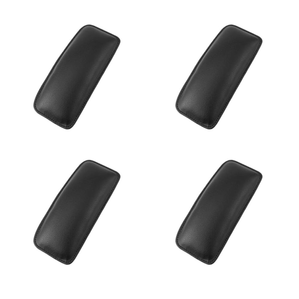 4er Set Universal Auto Armlehnen Kissen – Weiche Leder Tür Armlehne Schutzpolster für Komfort & Schutz Flexibles Pad für Autositz Armlehne