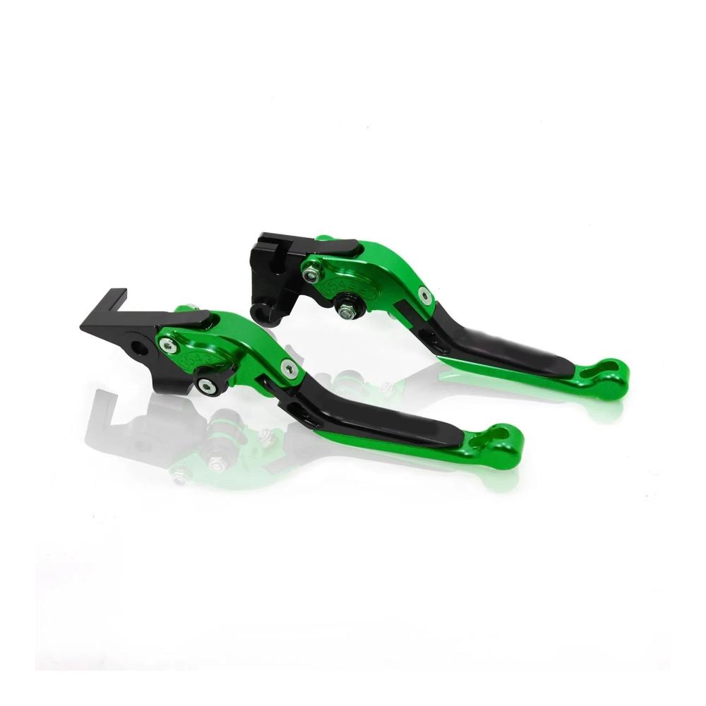 Klappbare Brems- & Kupplungshebel für Honda MSX 125 SF 2016-2020 Lenkerhebel-Zubehör Grün CNC-gefräst Verstellbar Hochwertiges Aluminium