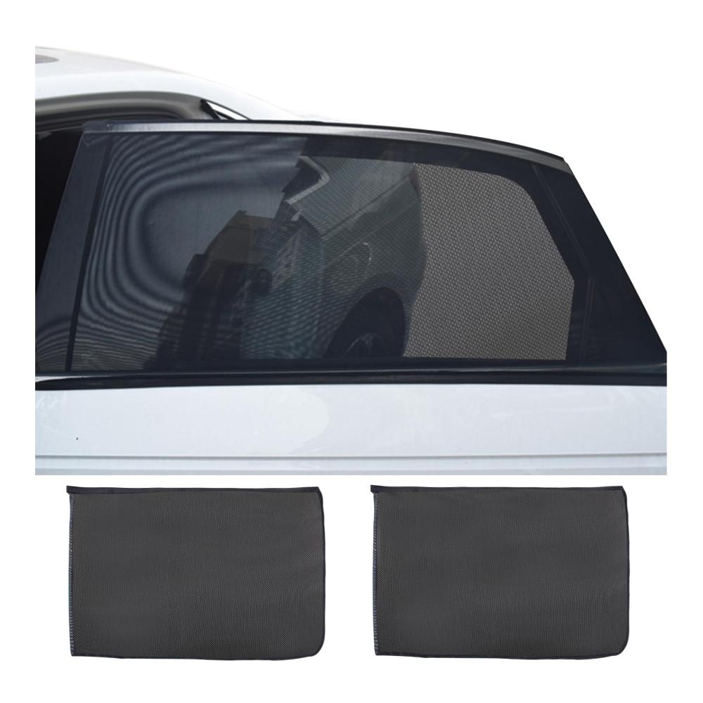 2 Stück Auto Sonnenschutz Seitenscheibe 55x57 cm für Kinder & Babys – UV-Schutz & Blendschutz – Universal für SUV und PKW Schwarz