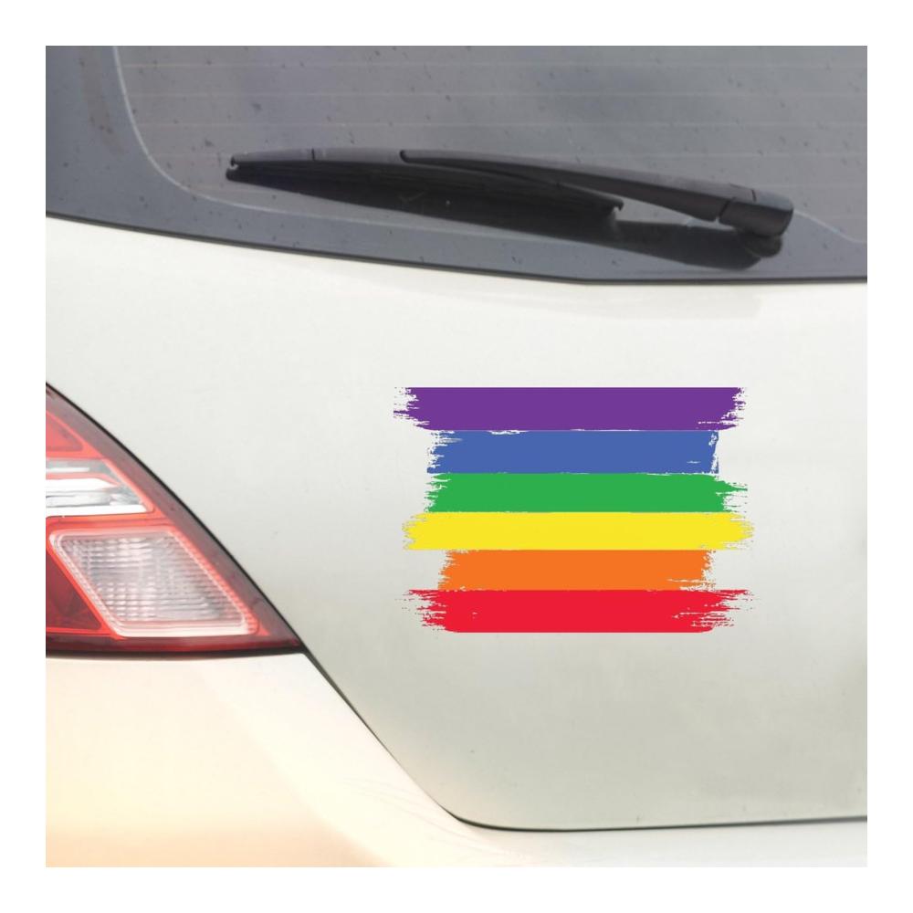 Stolz Regenbogen Aufkleber für Auto & Fenster – LGBT Pride Vinyl Aufkleber für Stoßstange Laptop Wand – LGBTQ+ Parade Lesben Gay Progress Bisexuell