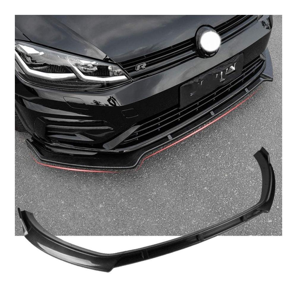 Stoßstangenschutz Auto-Frontlippe für Golf 7/7.5 MK7 GTI GTD 7R 2014-2019 - ABS Front-Spoiler Splitter Black Body-Kit Stoßstange-Lip Chin-Spoiler