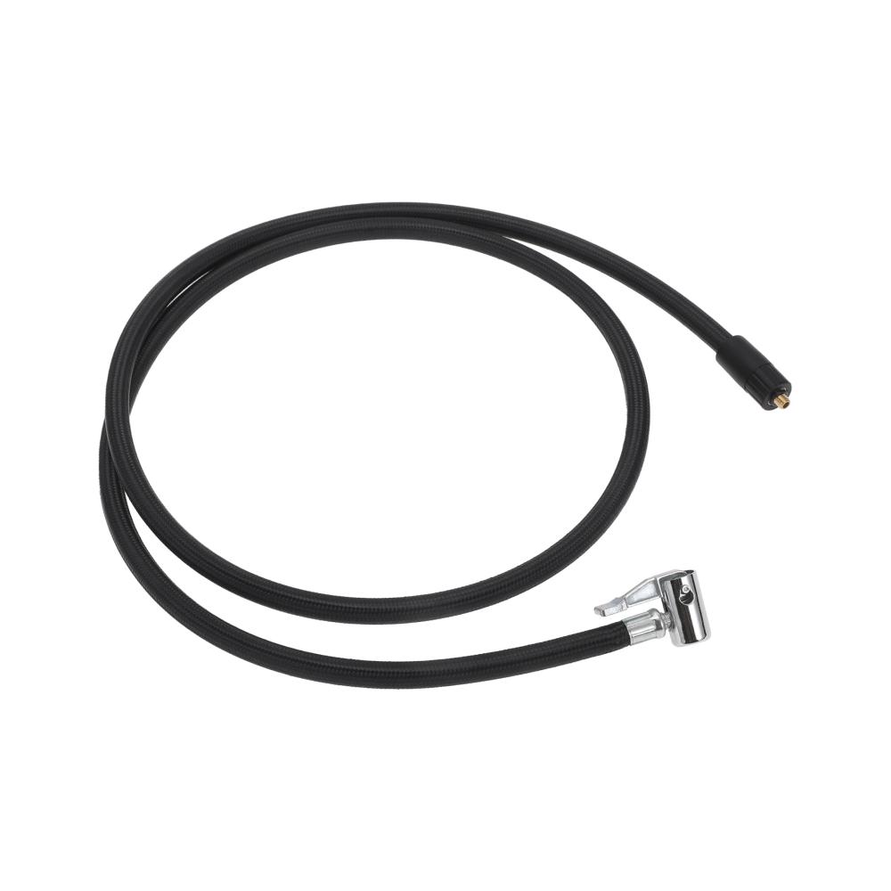 Reifenfüller Verlängerungsschlauch 145cm für Auto Motorrad Fahrrad Langlebiger Nylonadapter M6x1.0 16mm OD Schwarz Ideal für Luftkompressor & Reifenventil