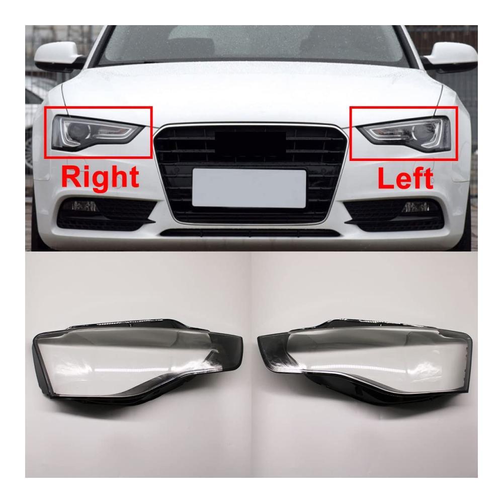 Scheinwerfer-Komplettsets für Audi A5 2012-2016 – Neue Scheinwerfergehäuse Autoglas Lampenschirme Lampenabdeckung Frontscheinwerfer Objektivschale