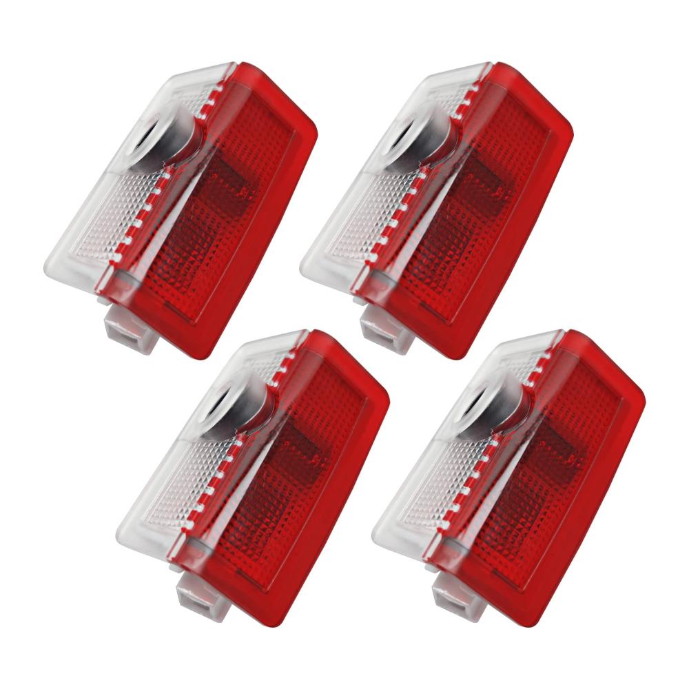 4er Set Unterbodenbeleuchtung Auto LED Türprojektor Licht – Kompatibel für Mercedes A B C E M G AMG W166 W176 W205 W212 Willkommen Licht Accessoire