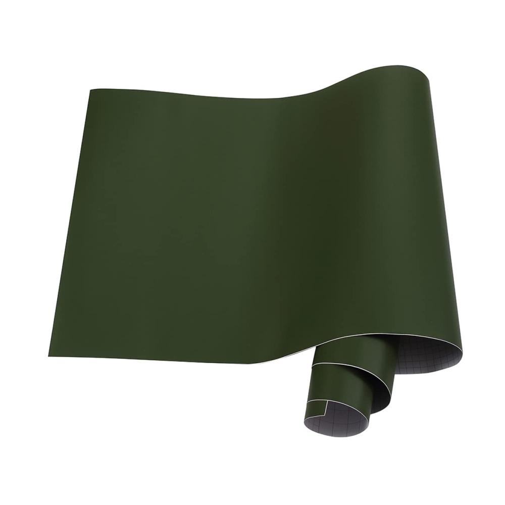 Matte Lackschutzfolie 50 x 100 cm Selbstklebend für Autos – Armeegrün Dekorative Auto-Vinylfolie Fester Schutz für Fahrzeuglack Hochwertige Schutzfolie