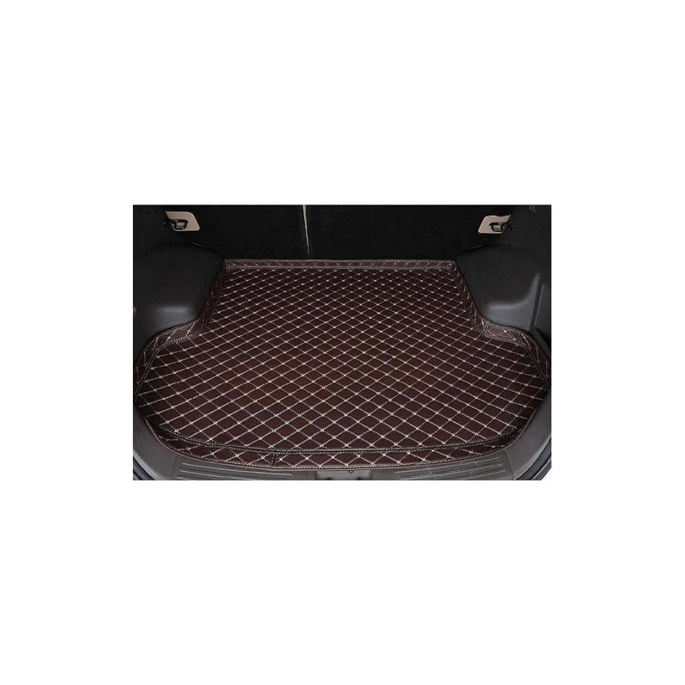 Kofferraummatte aus Leder für KIA Ceed Combi 2012-2018 – Rutschfest Wasserdicht & Kratzfest Schutzmatte für Kofferraum Fahrzeugteppich in D/Coffee
