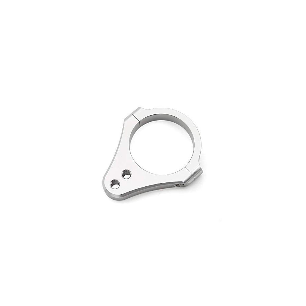 Aluminium Lenkungsdämpfer Halterung 54 mm Durchmesser für Motorradlenker - Universal Gabelrahmen Fuß Fixierung - Lenkungszubehör zur Bike Modifikation
