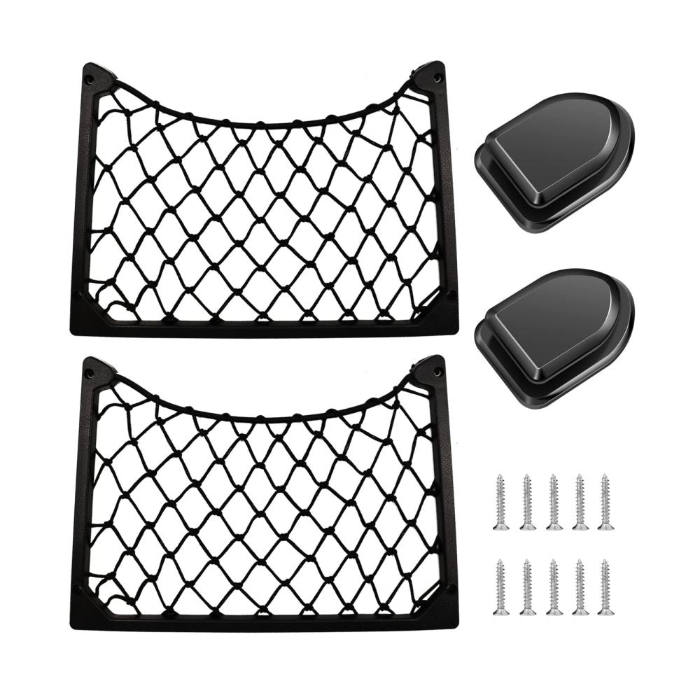 ZHIQIN 2er Set Kofferraum Netztaschen 31x21CM Auto Aufbewahrungsnetz Organizer für Wohnwagen Boote Transporter Lieferwagen & Kofferraum