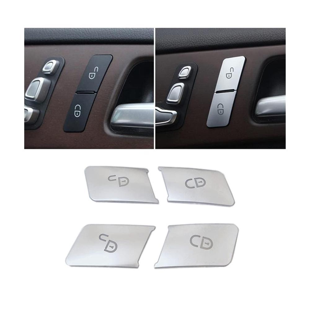 Interieurleisten für Mercedes Benz A B C E GLK ML GL G Klasse – Türverriegelung Knöpfe Dekoration Aufkleber Pailletten Cover Auto Styling