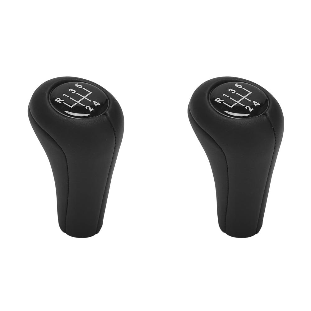 2x Schaltknauf 5 Gang für BMW E28 E30 E32 E34 E36 E38 E39 E46 X1 X3 X5 Z1 Z3 Z4 – Hochwertiger Ersatz für Schaltgetriebe perfekter Sitz und elegante Optik