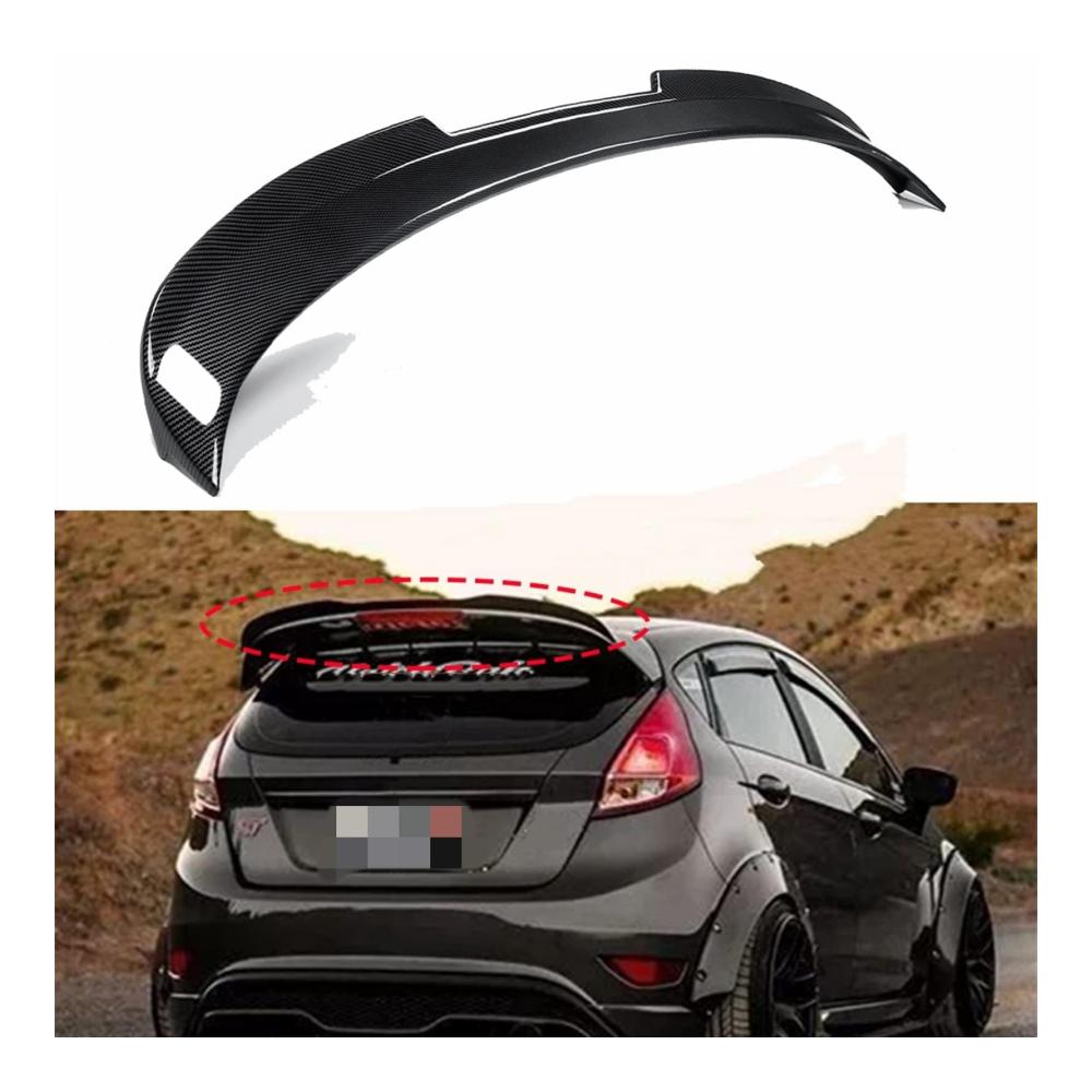 Heckspoiler für Ford Fiesta MK6 MK7 MK7.5 MK8 ST (2002-2021) - Kofferraumspoiler Heckflügel Lippe für Auto Tuning & Styling Zubehör