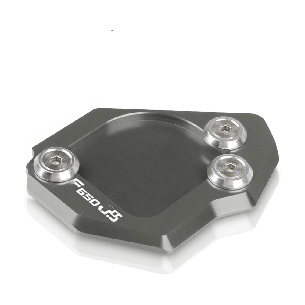 Verlängerungspolster Stützplatte für F650GS F650 GS 2007-2014 Motorrad-Seitenständer-Verlängerung Ständerschutz & Vergrößerungspad (Grau)