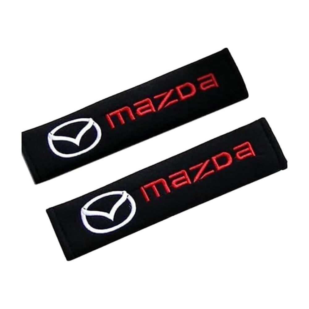 2PCS Gurtpolster Auto für Mazda 2 3 5 6 Axela Atenza CX-5 CX-7 CX-9 MX-5 CX-60 – Weiches bequemes Sicherheitsgurtpolster für besseren Komfort und Schutz