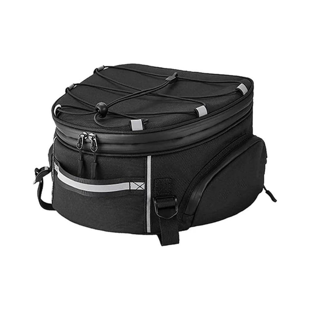 Leder Motorrad Werkzeugtasche für Kawasaki Z900 - Universelle Satteltasche Schwarz für Hinterrad-Gepäck Robust und Praktisch für Motorräder